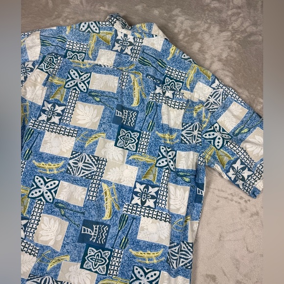 Vintage Hilo Hattie The Hawaiian Original Men’s Tropical Button Front Shirt L - Picture 13 of 16